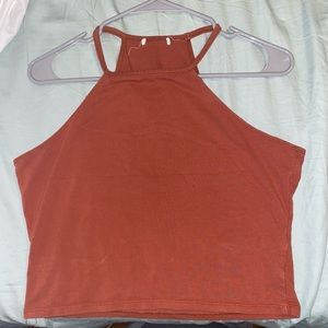 Cropped halter top